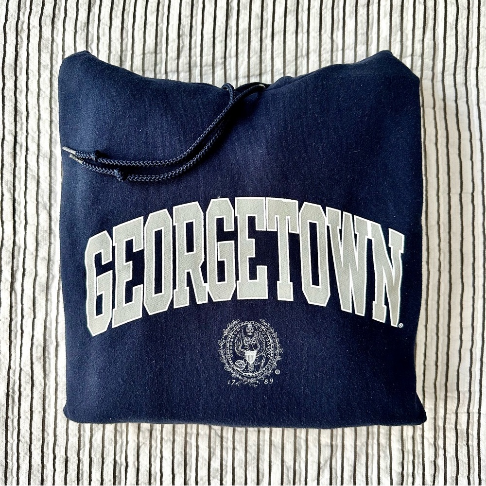 Vintage Georgetown University Hoodie Sweatshirt